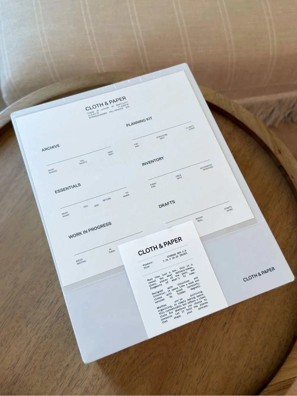 Cloth & Paper Storage Book 4.0